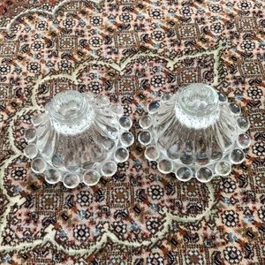 Vintage Crystal Candle Holders